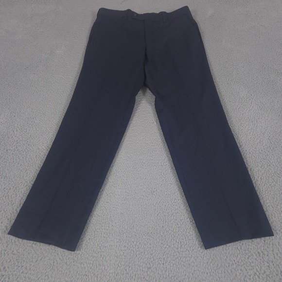 Ted Baker Pants Mens 34x33 Navy Jefferson Wool Trousers Slacks Casual Office